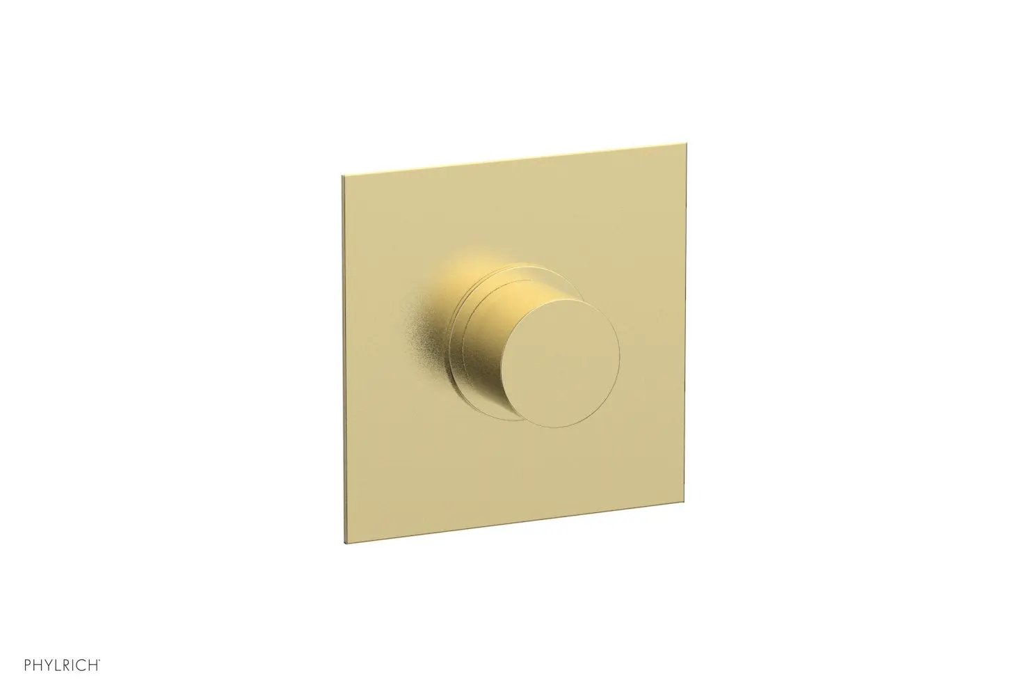 Phylrich BASIC II 1/2" Mini Thermostatic Square Shower Trim Smooth Handle by Phylrich