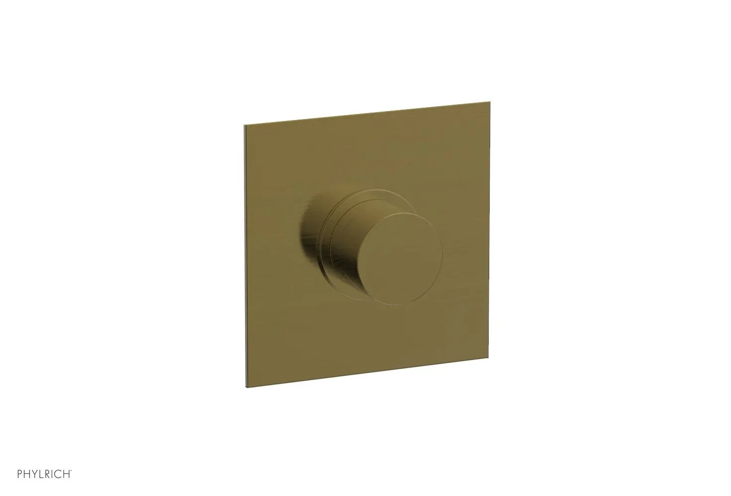 Phylrich BASIC II 1/2" Mini Thermostatic Square Shower Trim Smooth Handle by Phylrich