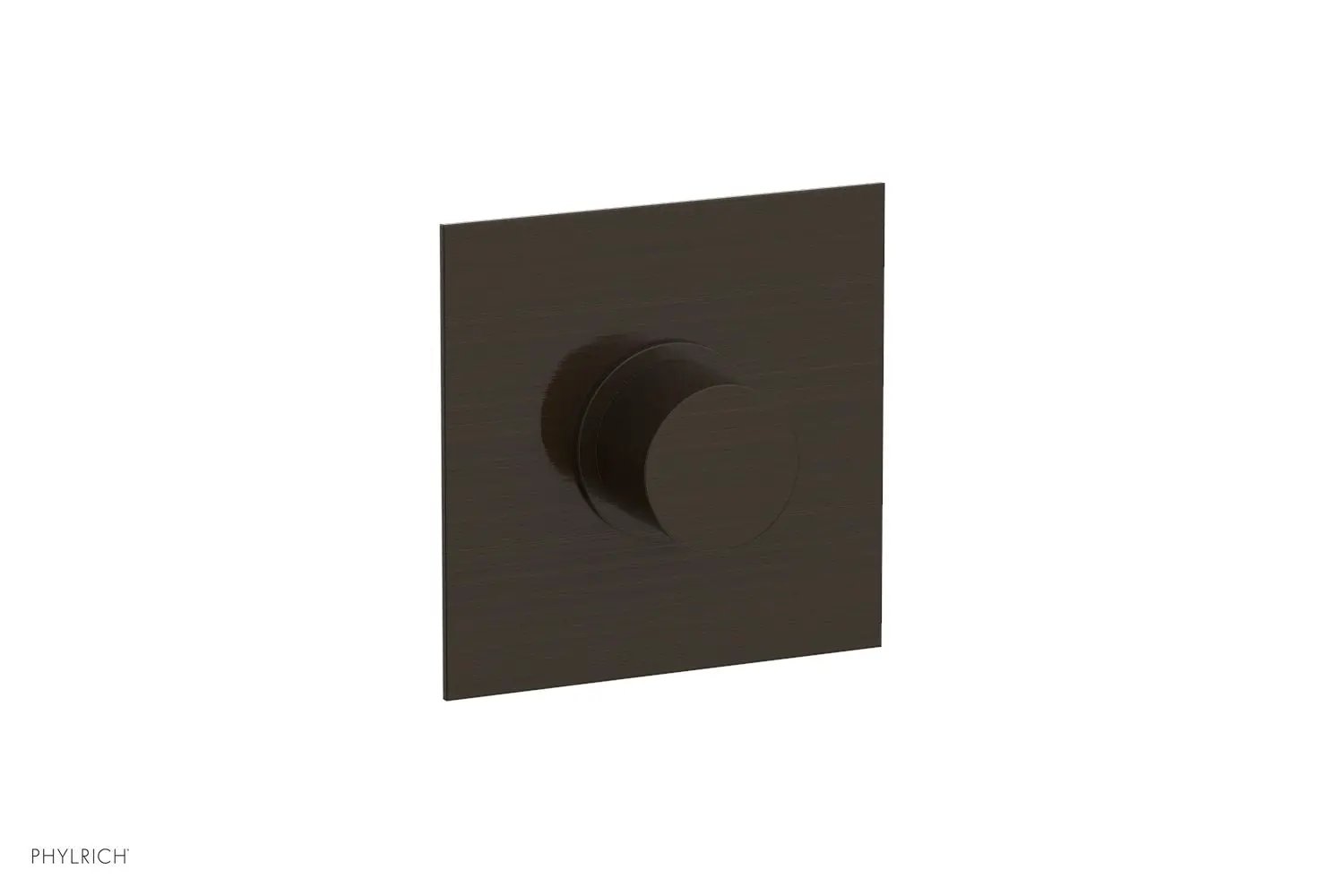Phylrich BASIC II 1/2" Mini Thermostatic Square Shower Trim Smooth Handle by Phylrich