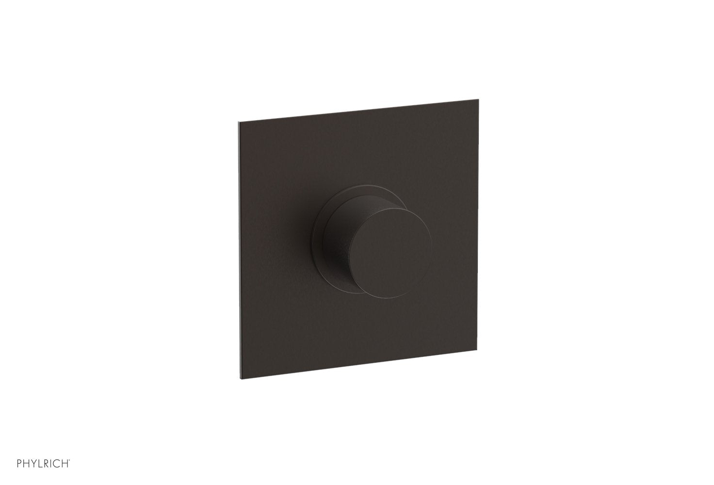 Phylrich BASIC II 1/2" Mini Thermostatic Square Shower Trim Smooth Handle by Phylrich