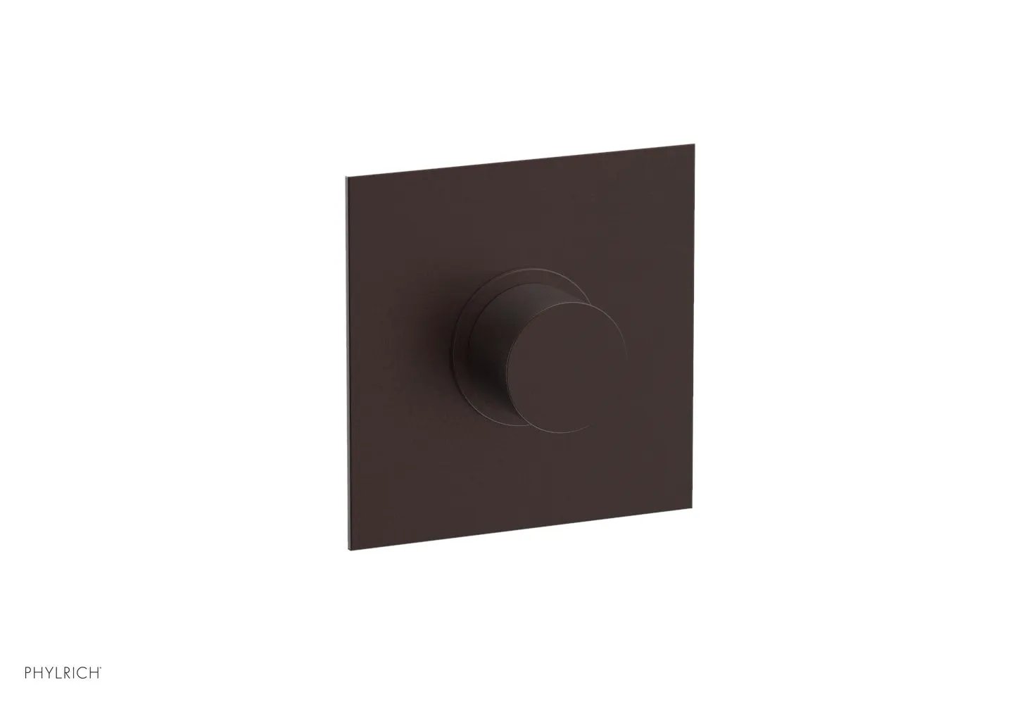 Phylrich BASIC II 1/2" Mini Thermostatic Square Shower Trim Smooth Handle by Phylrich