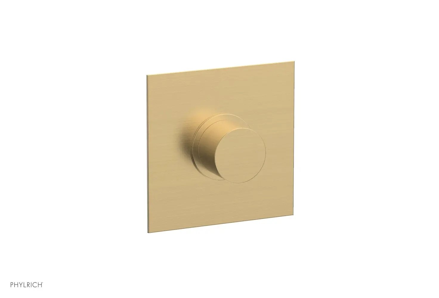 Phylrich BASIC II 1/2" Mini Thermostatic Square Shower Trim Smooth Handle by Phylrich