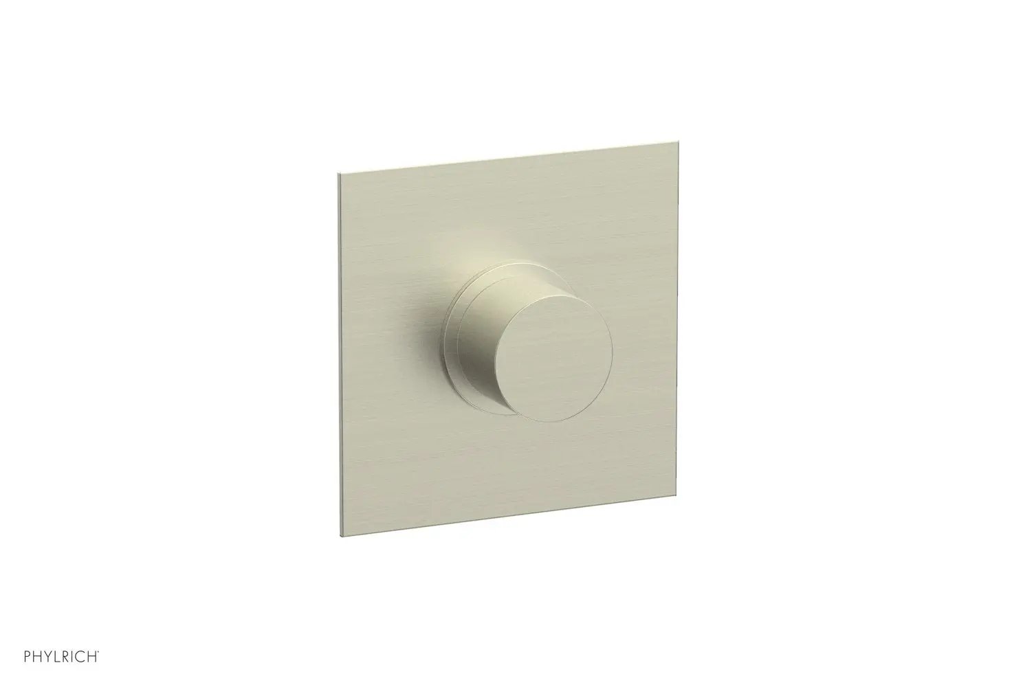 Phylrich BASIC II 1/2" Mini Thermostatic Square Shower Trim Smooth Handle by Phylrich