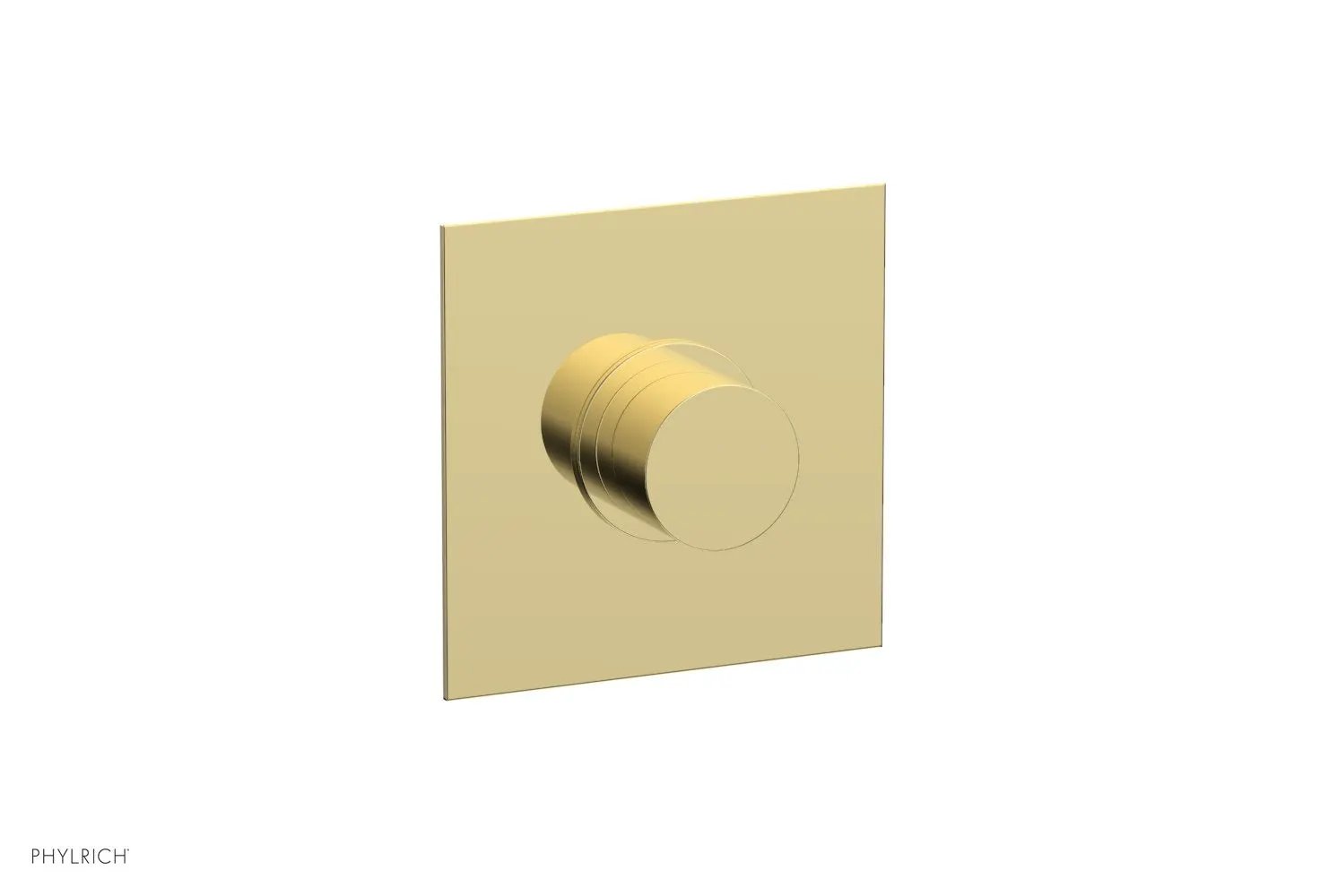 Phylrich BASIC II 1/2" Mini Thermostatic Square Shower Trim Smooth Handle by Phylrich