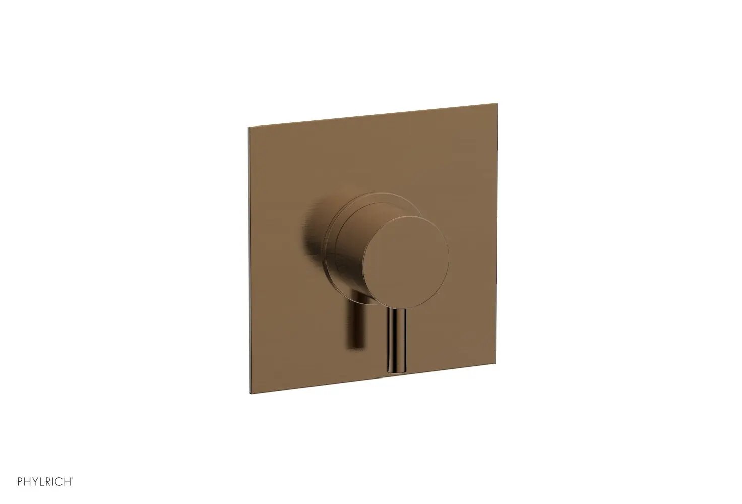 Phylrich BASIC II 1/2" Mini Thermostatic Square Shower Trim Lever Handle by Phylrich