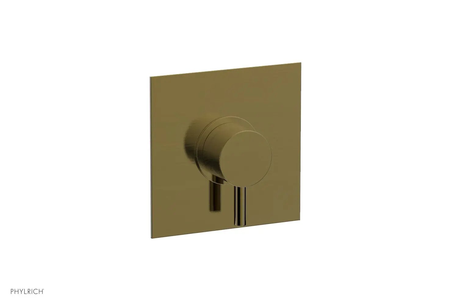 Phylrich BASIC II 1/2" Mini Thermostatic Square Shower Trim Lever Handle by Phylrich