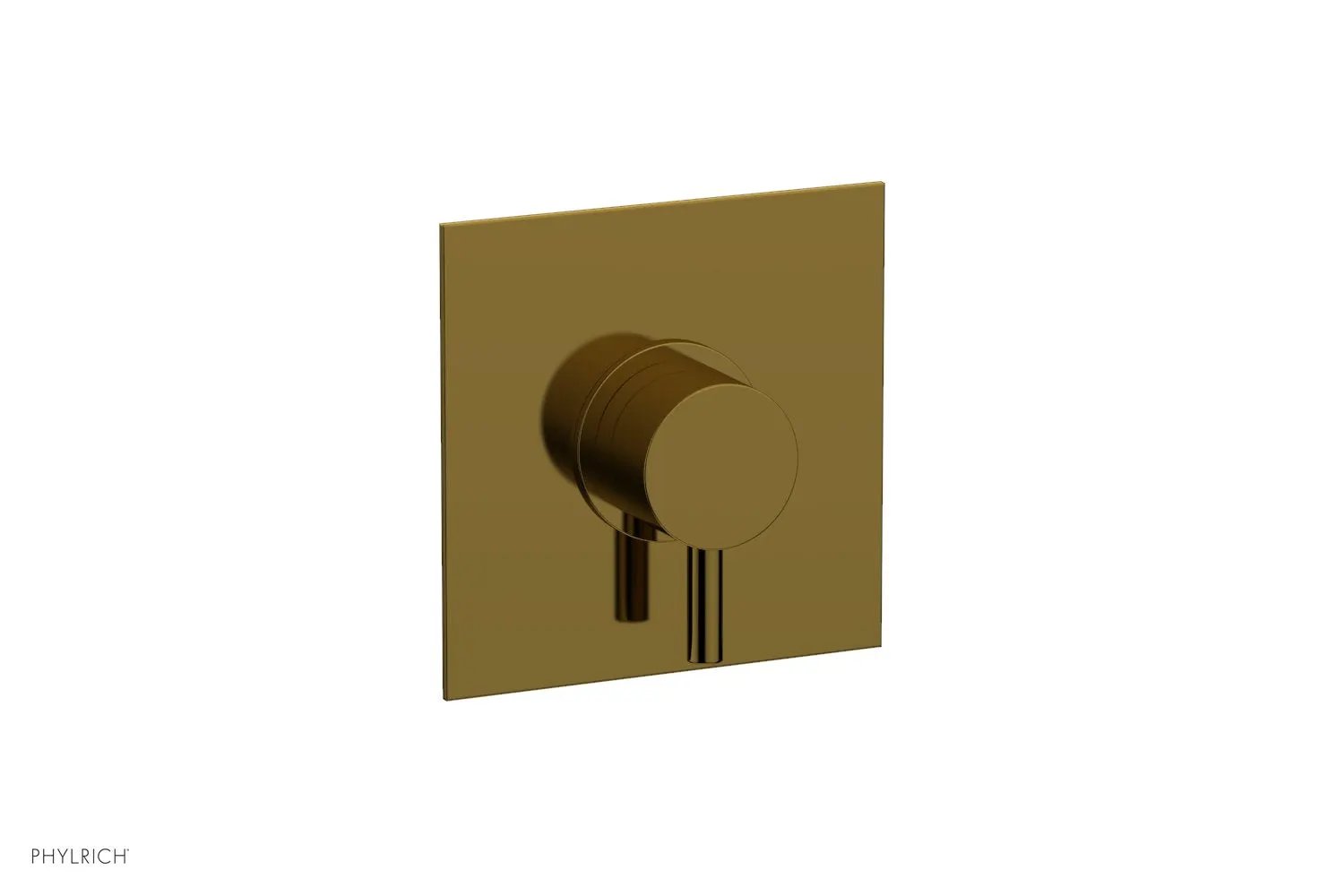 Phylrich BASIC II 1/2" Mini Thermostatic Square Shower Trim Lever Handle by Phylrich