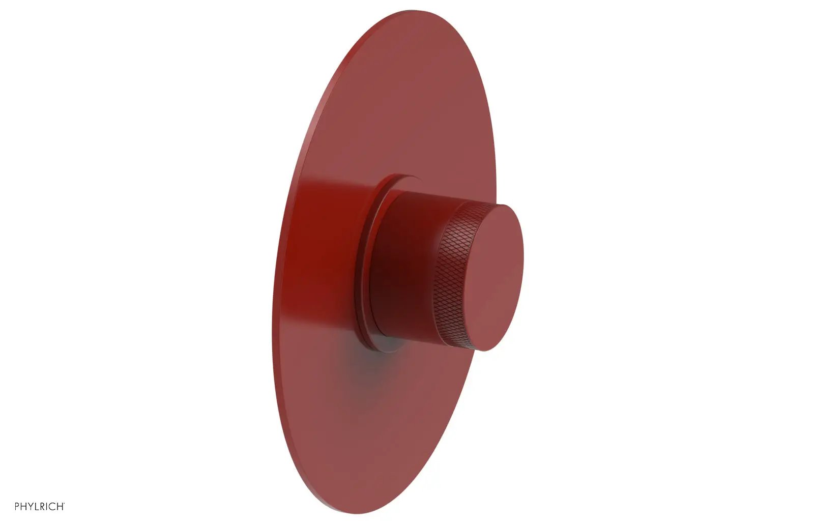 Phylrich BASIC II Pressure Balance Round Shower Plate & Handle Trim, Knurled Handle by Phylrich