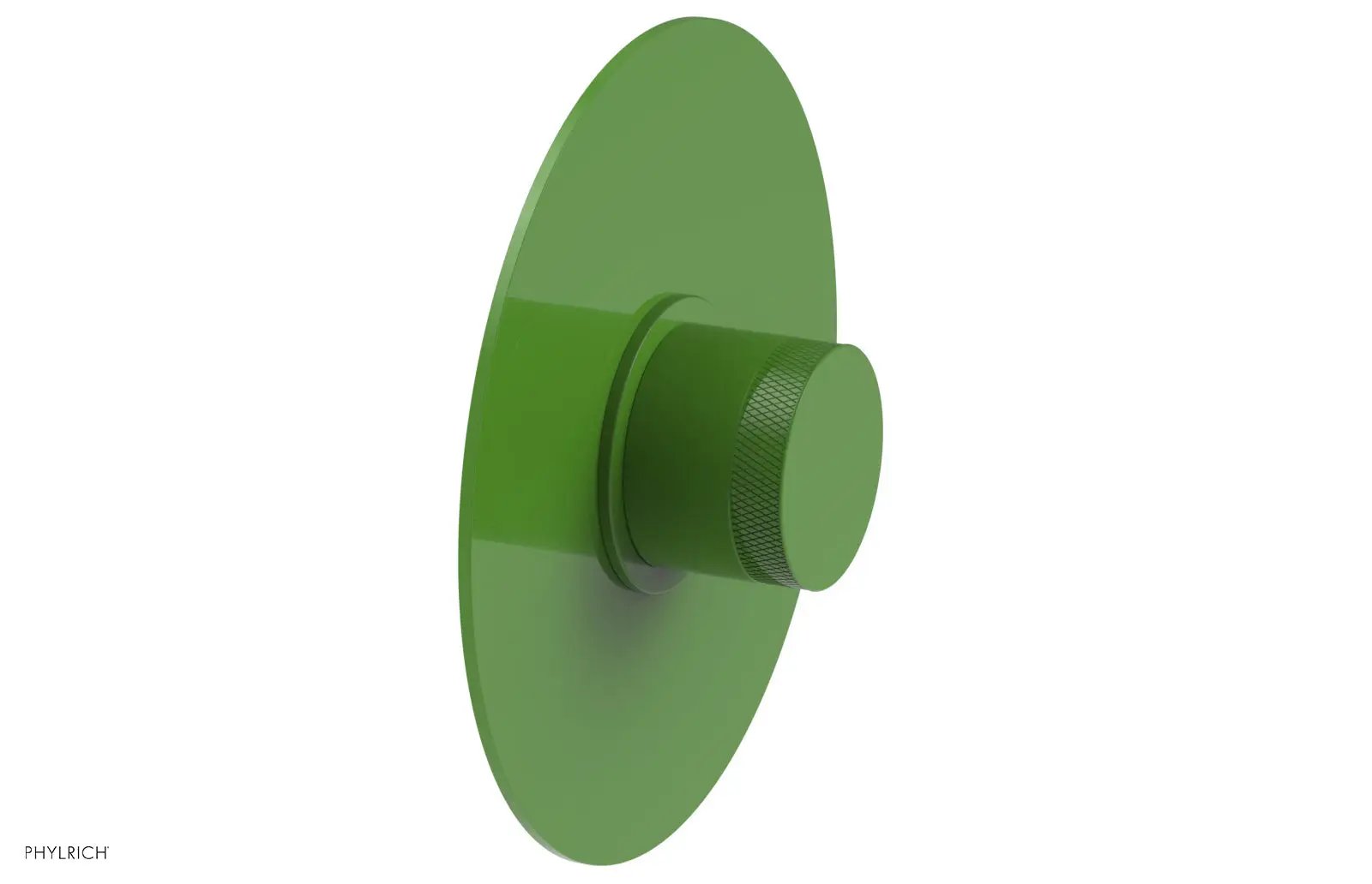 Phylrich BASIC II Pressure Balance Round Shower Plate & Handle Trim, Knurled Handle by Phylrich