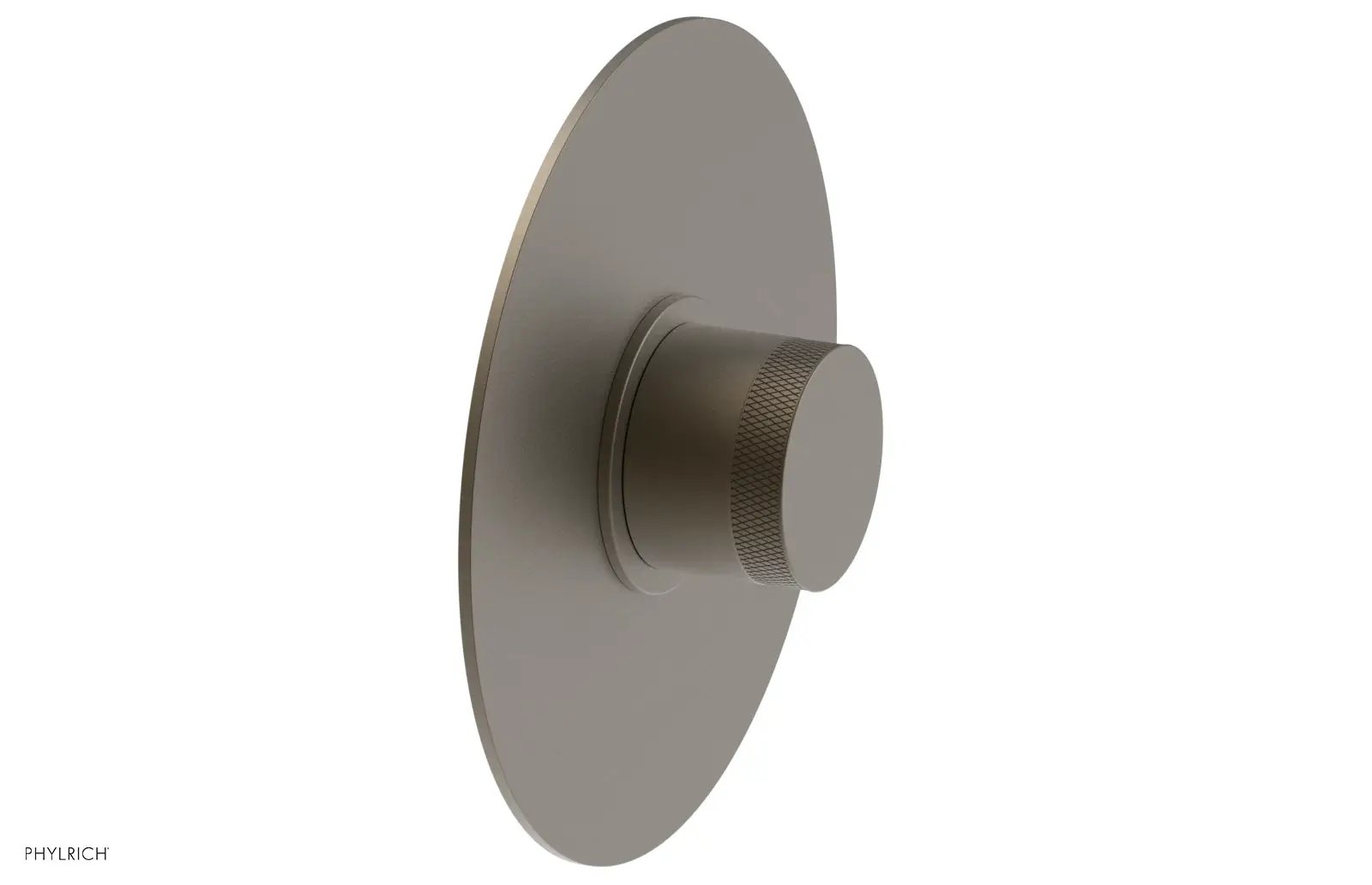 Phylrich BASIC II Pressure Balance Round Shower Plate & Handle Trim, Knurled Handle by Phylrich