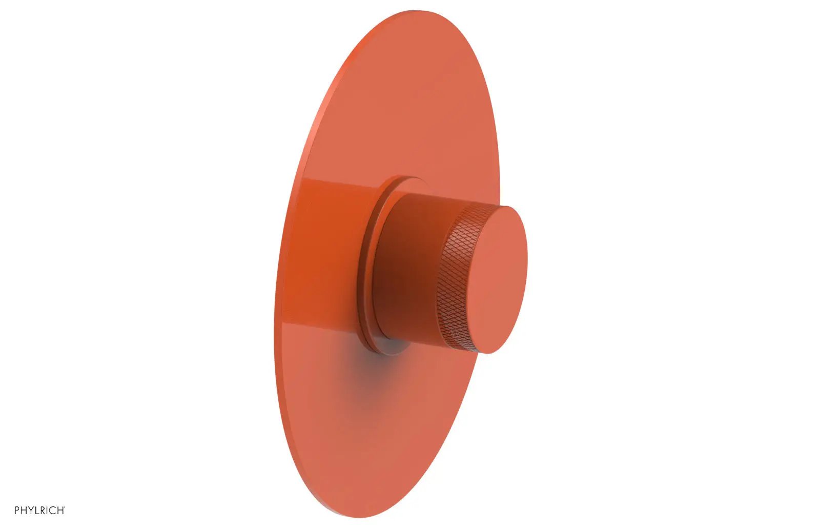 Phylrich BASIC II Pressure Balance Round Shower Plate & Handle Trim, Knurled Handle by Phylrich