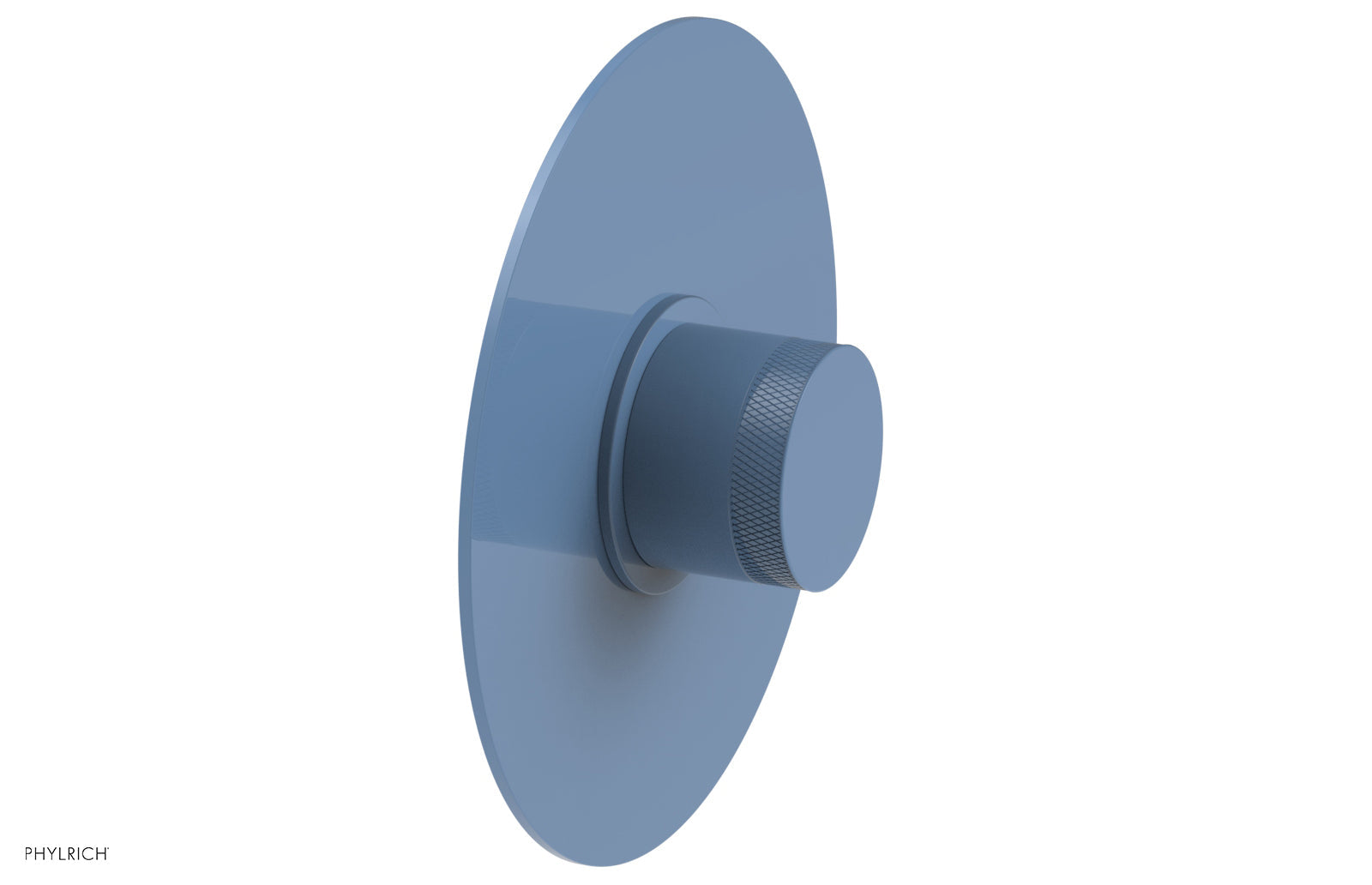 Phylrich BASIC II 1/2" Mini Thermostatic Round Shower Trim - Knurled Handle