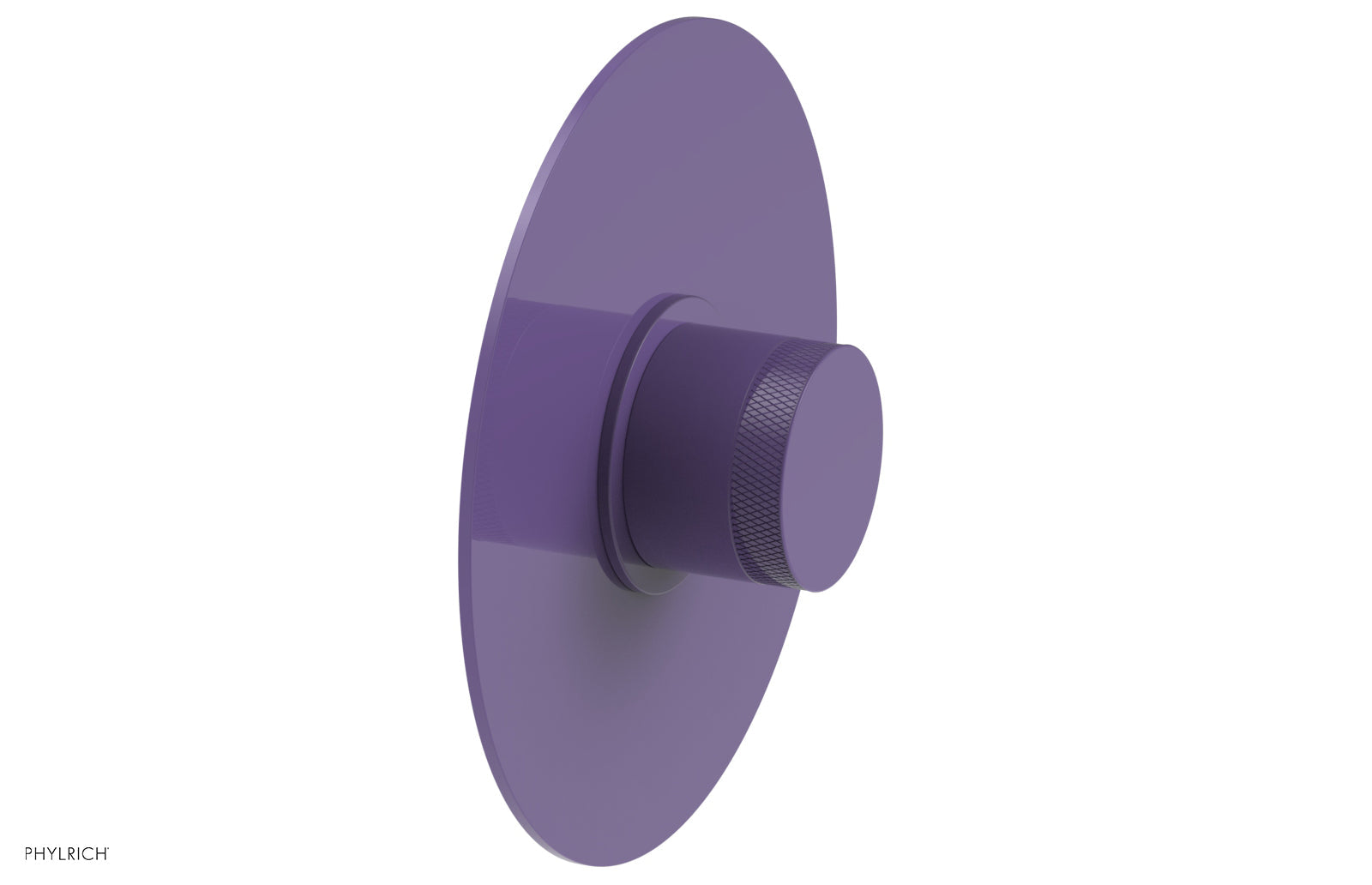 Phylrich BASIC II 1/2" Mini Thermostatic Round Shower Trim - Knurled Handle