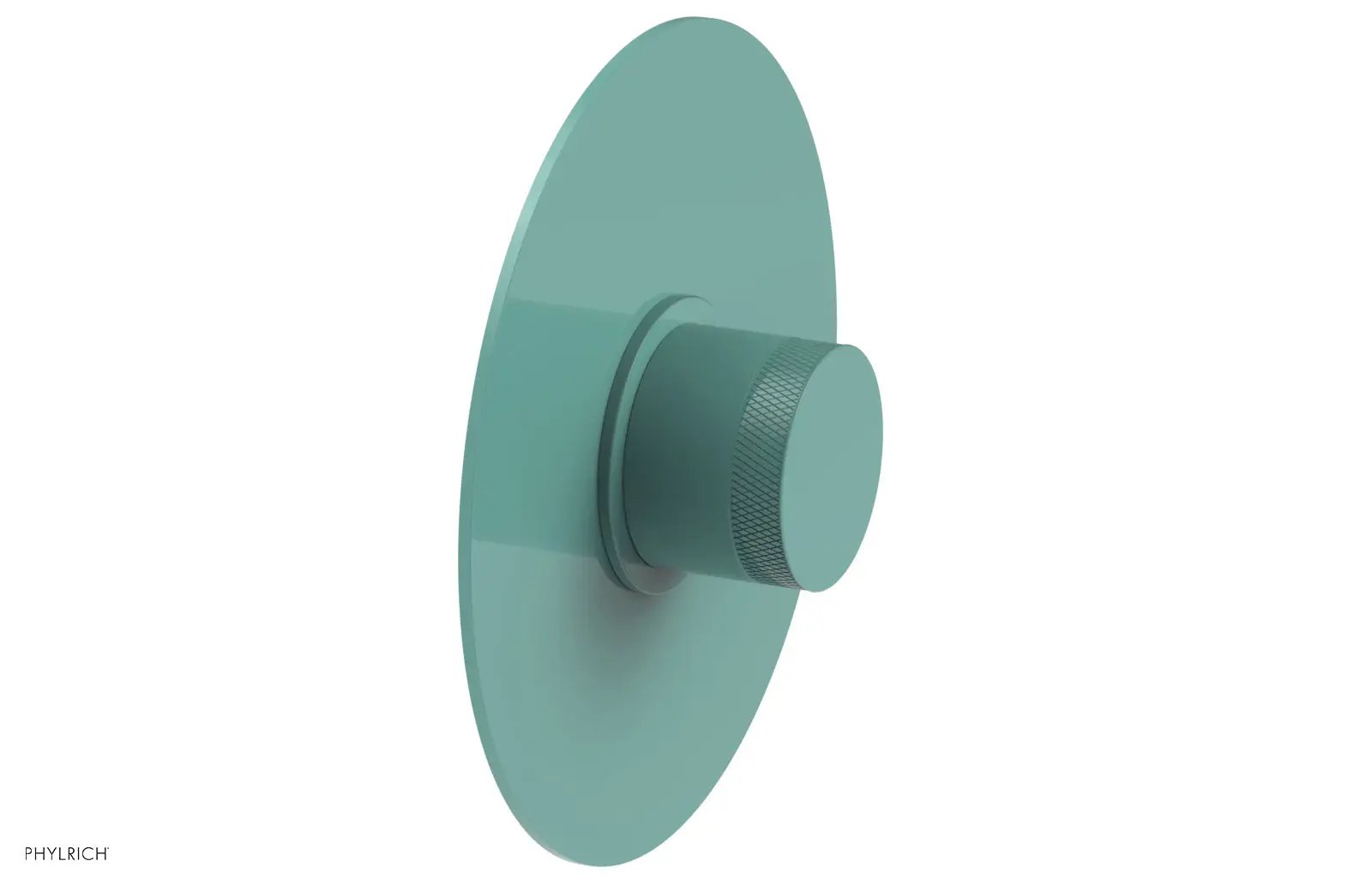 Phylrich BASIC II Pressure Balance Round Shower Plate & Handle Trim, Knurled Handle by Phylrich