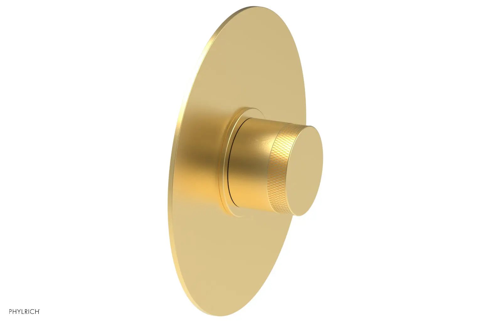 Phylrich BASIC II 3/4" Thermostatic Round Shower Trim, Knurled Handle by Phylrich