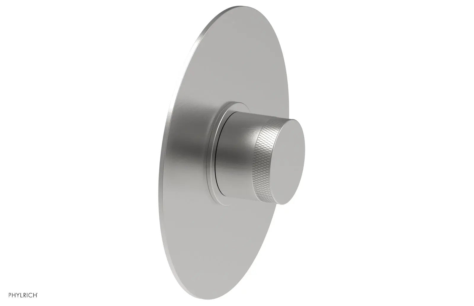 Phylrich BASIC II Pressure Balance Round Shower Plate & Handle Trim, Knurled Handle by Phylrich