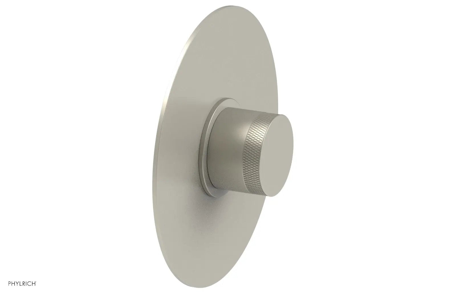 Phylrich BASIC II Pressure Balance Round Shower Plate & Handle Trim, Knurled Handle by Phylrich