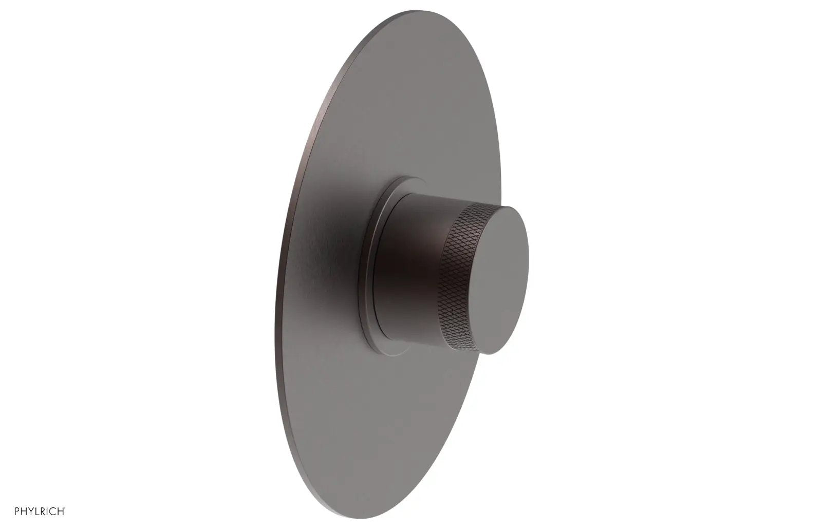 Phylrich BASIC II Pressure Balance Round Shower Plate & Handle Trim, Knurled Handle by Phylrich