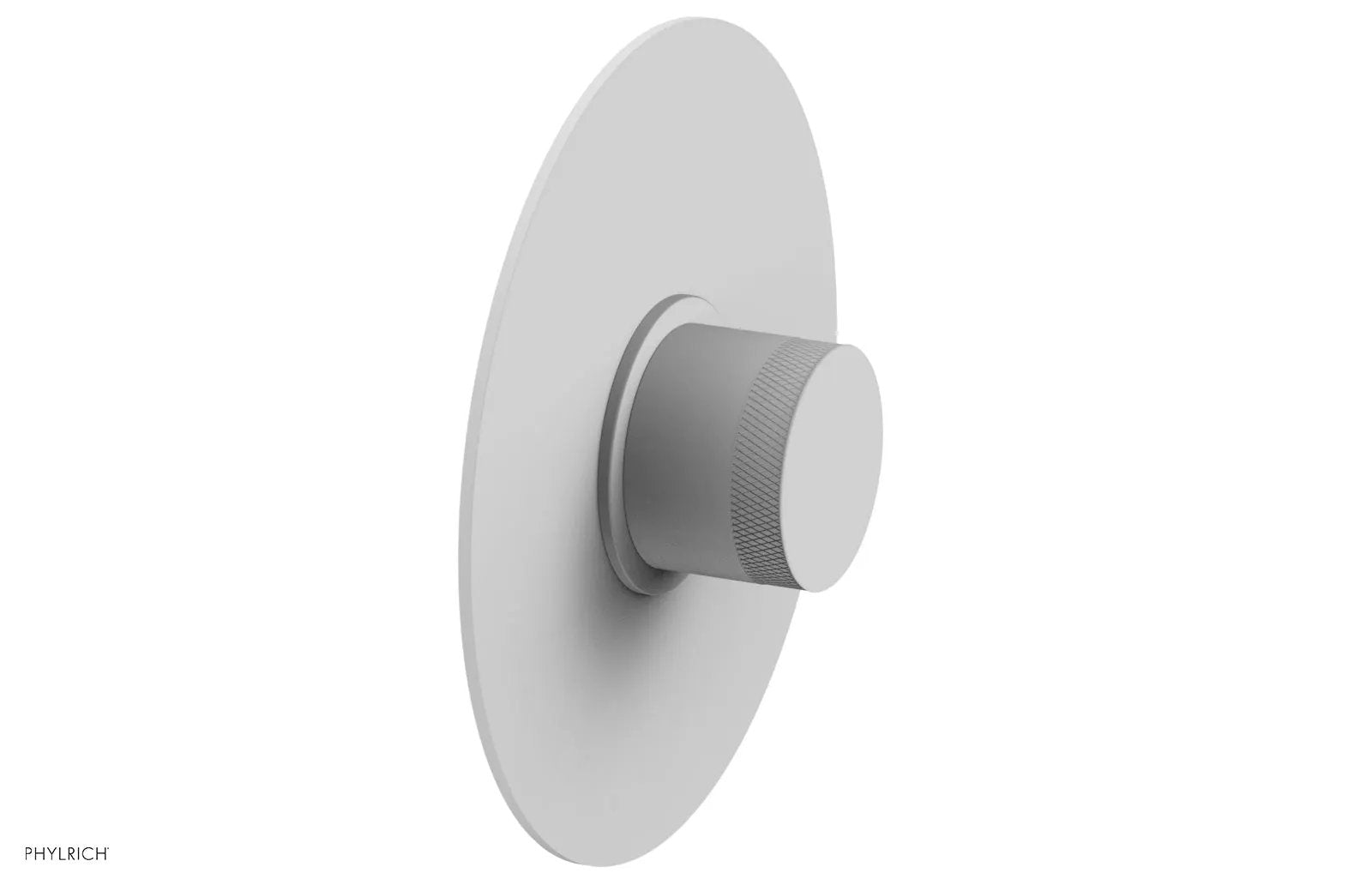 Phylrich BASIC II Pressure Balance Round Shower Plate & Handle Trim, Knurled Handle by Phylrich