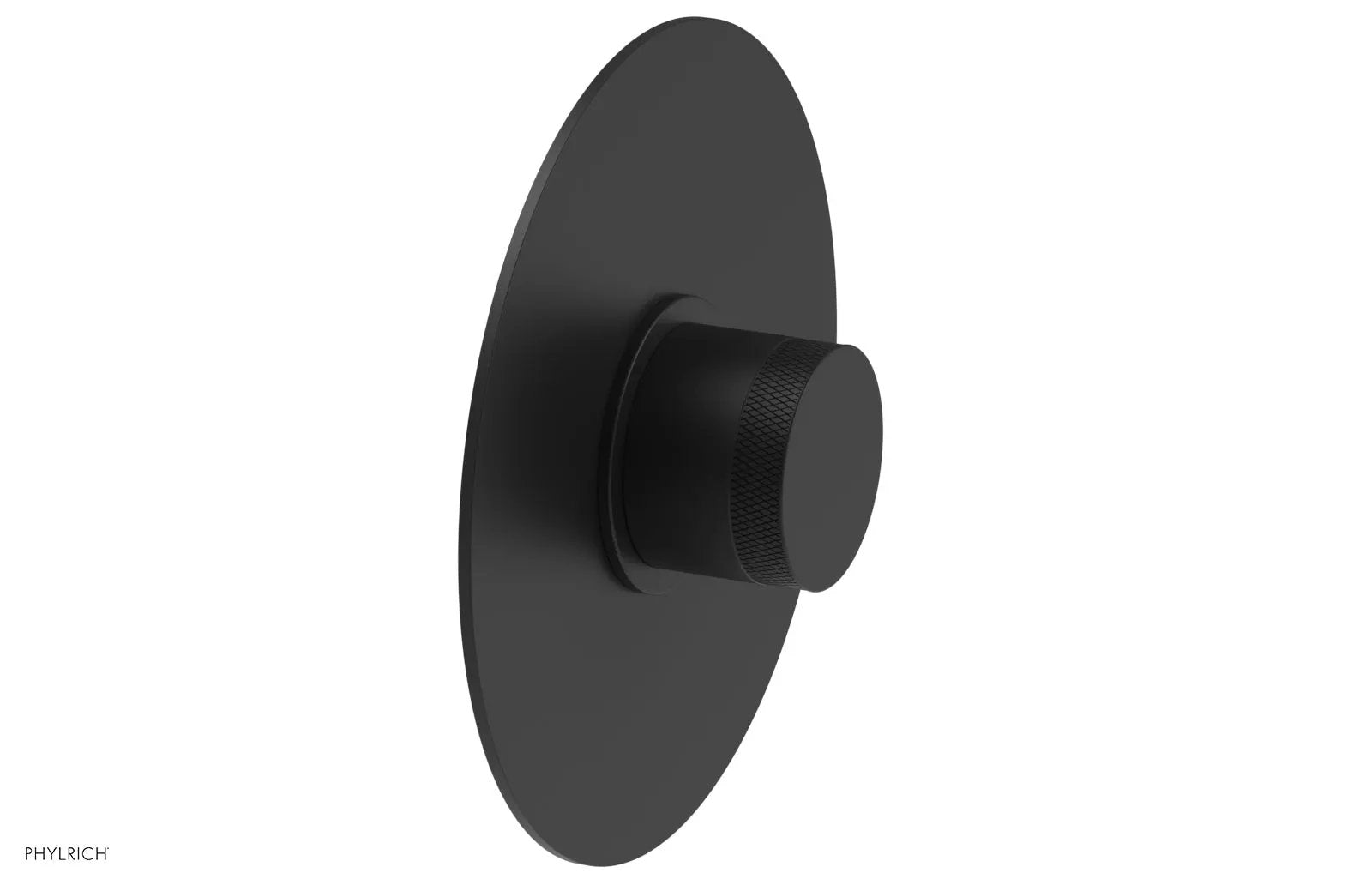 Phylrich BASIC II Pressure Balance Round Shower Plate & Handle Trim, Knurled Handle by Phylrich