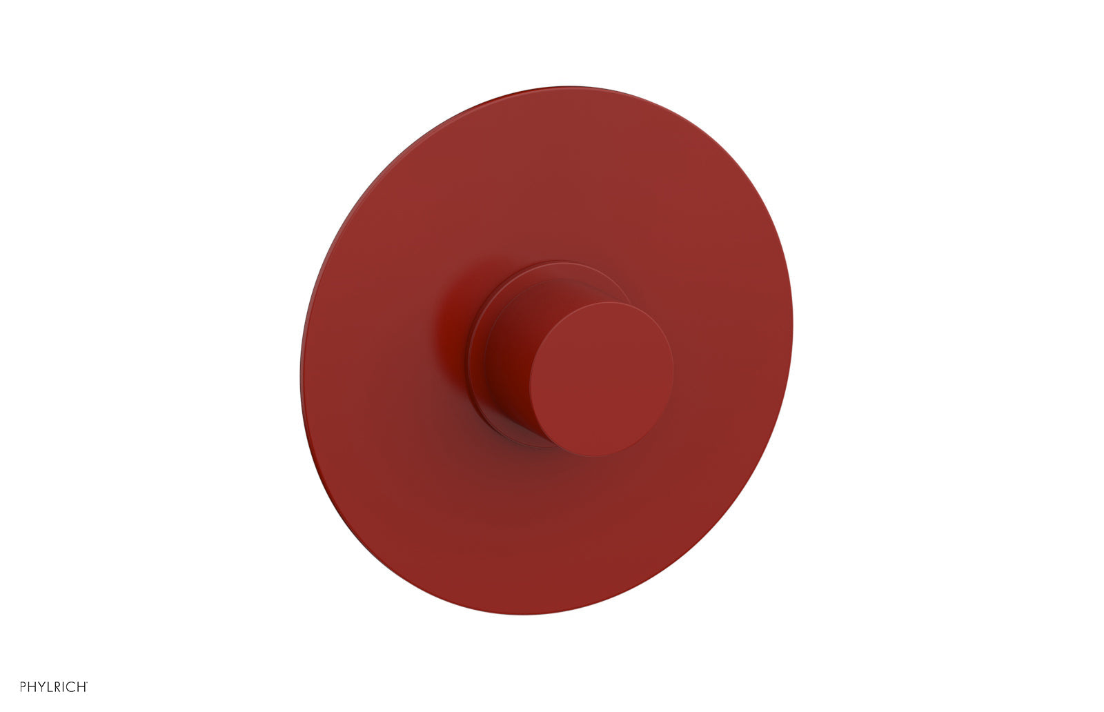 Phylrich BASIC II Pressure Balance Round Shower Plate & Handle Trim, Smooth Handle