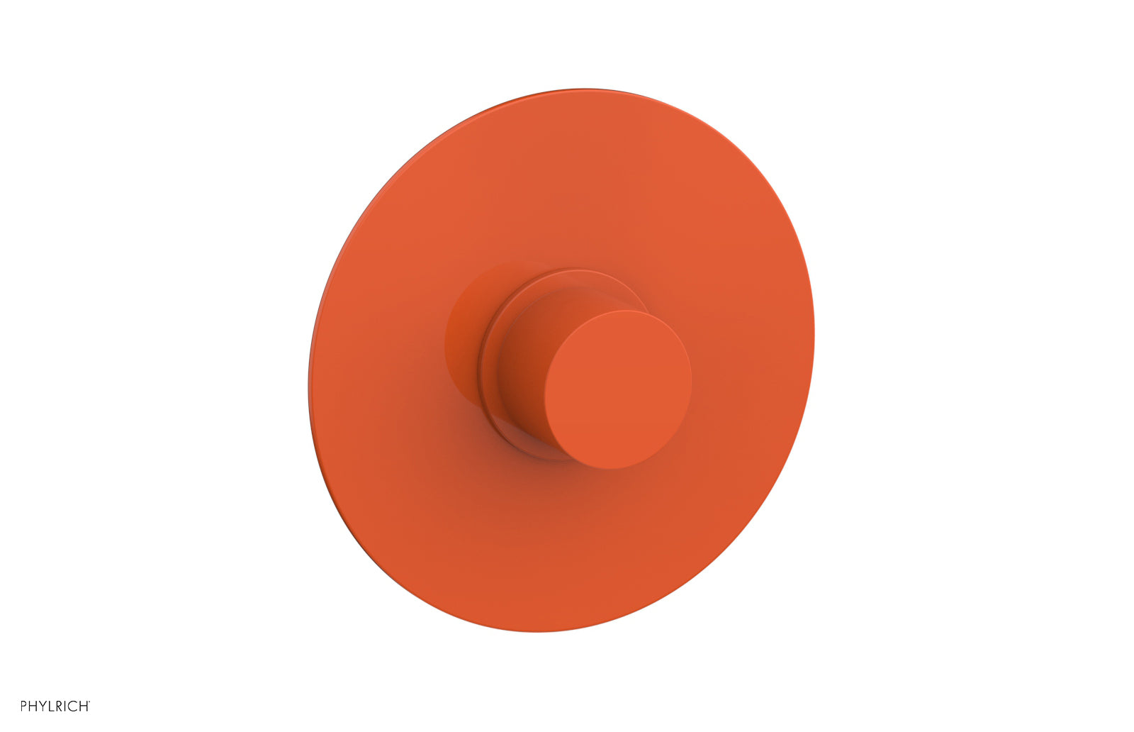 Phylrich BASIC II Pressure Balance Round Shower Plate & Handle Trim, Smooth Handle