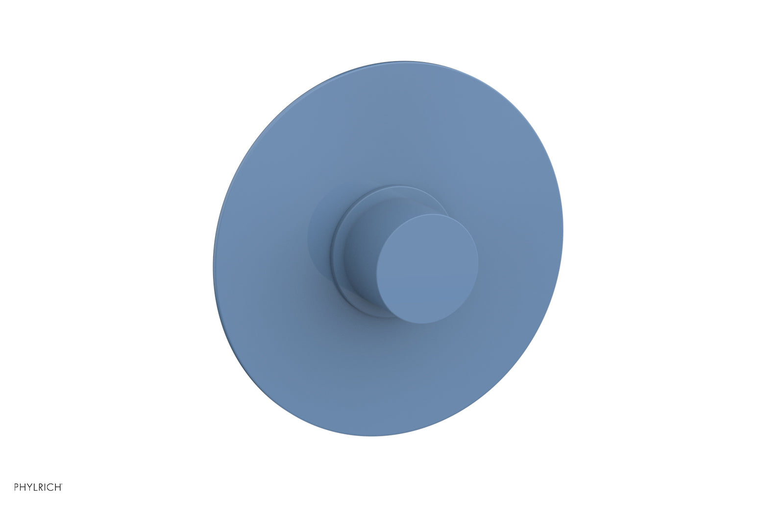 Phylrich BASIC II Pressure Balance Round Shower Plate & Handle Trim, Smooth Handle