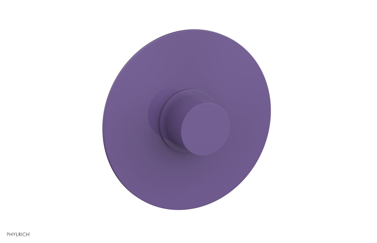 Phylrich BASIC II Pressure Balance Round Shower Plate & Handle Trim, Smooth Handle