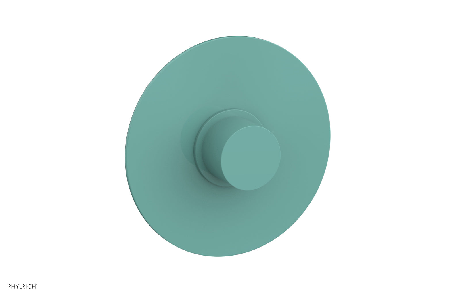 Phylrich BASIC II Pressure Balance Round Shower Plate & Handle Trim, Smooth Handle