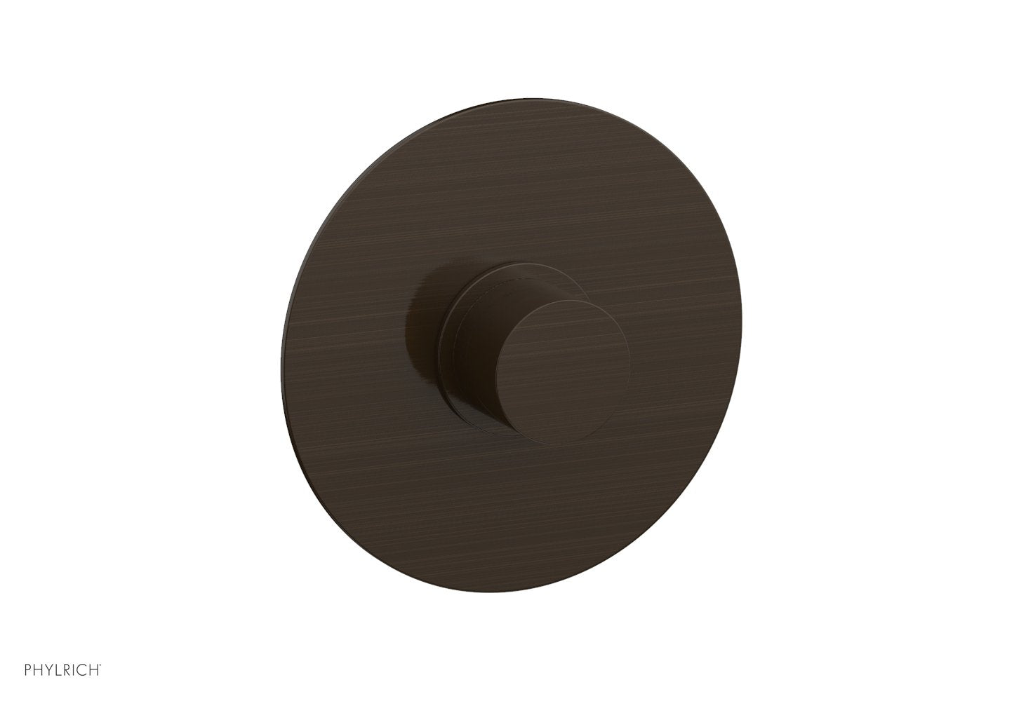 Phylrich BASIC II Pressure Balance Round Shower Plate & Handle Trim, Smooth Handle