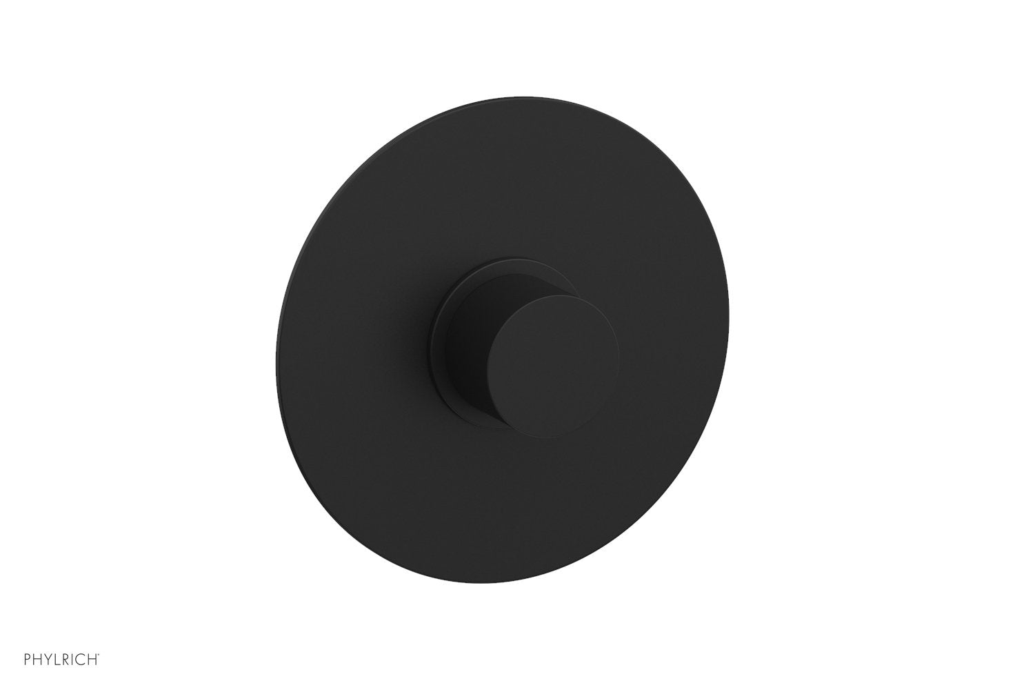 Phylrich BASIC II Pressure Balance Round Shower Plate & Handle Trim, Smooth Handle