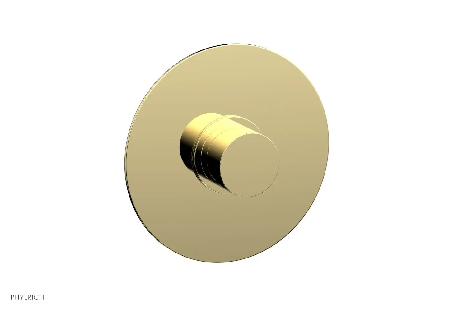Phylrich BASIC II 3/4" Thermostatic Round Shower Trim, Smooth Handle by Phylrich