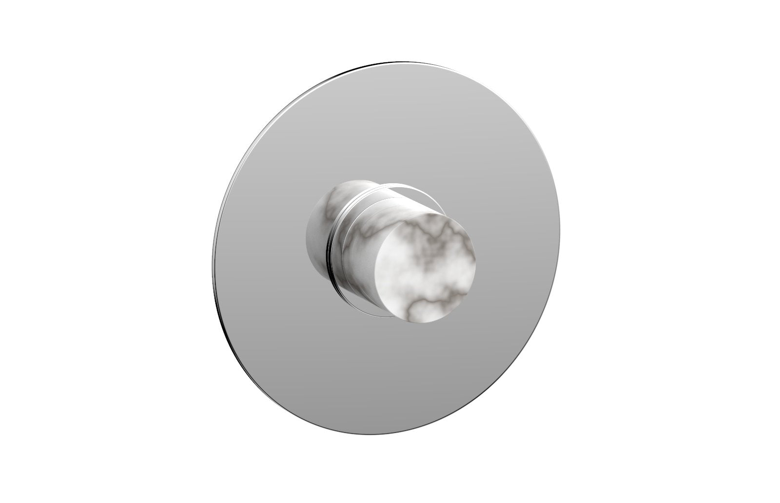 polished chrome shower plate
