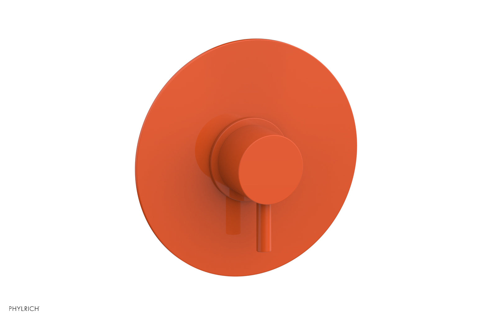 Phylrich BASIC II Pressure Balance Round Shower Plate & Handle Trim, Lever Handle