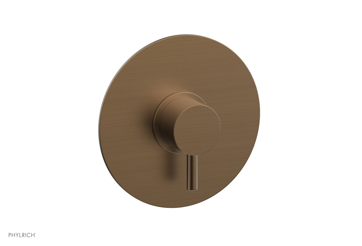 Phylrich BASIC II Pressure Balance Round Shower Plate & Handle Trim, Lever Handle