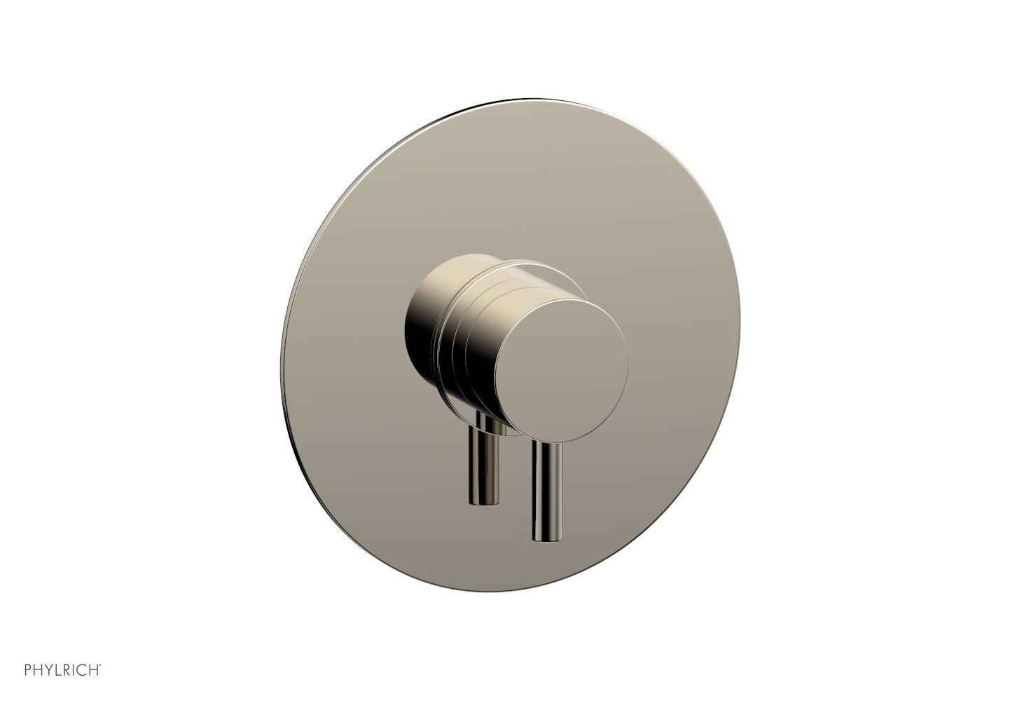 Phylrich BASIC II Pressure Balance Round Shower Plate & Handle Trim, Lever Handle