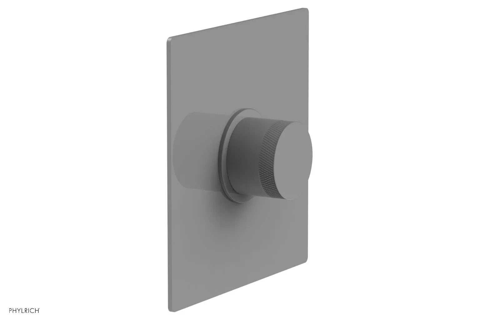 Phylrich BASIC II 3/4" Thermostatic Square Shower Trim, Knurled Handle by Phylrich