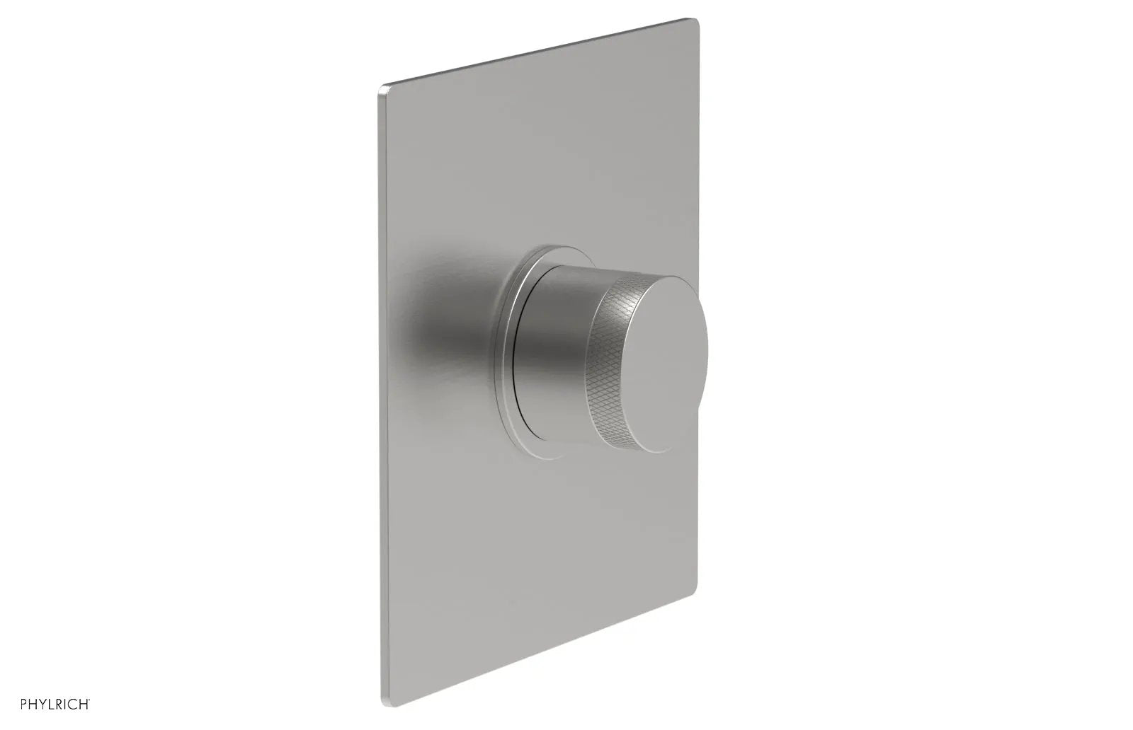 Phylrich BASIC II 3/4" Thermostatic Square Shower Trim, Knurled Handle by Phylrich