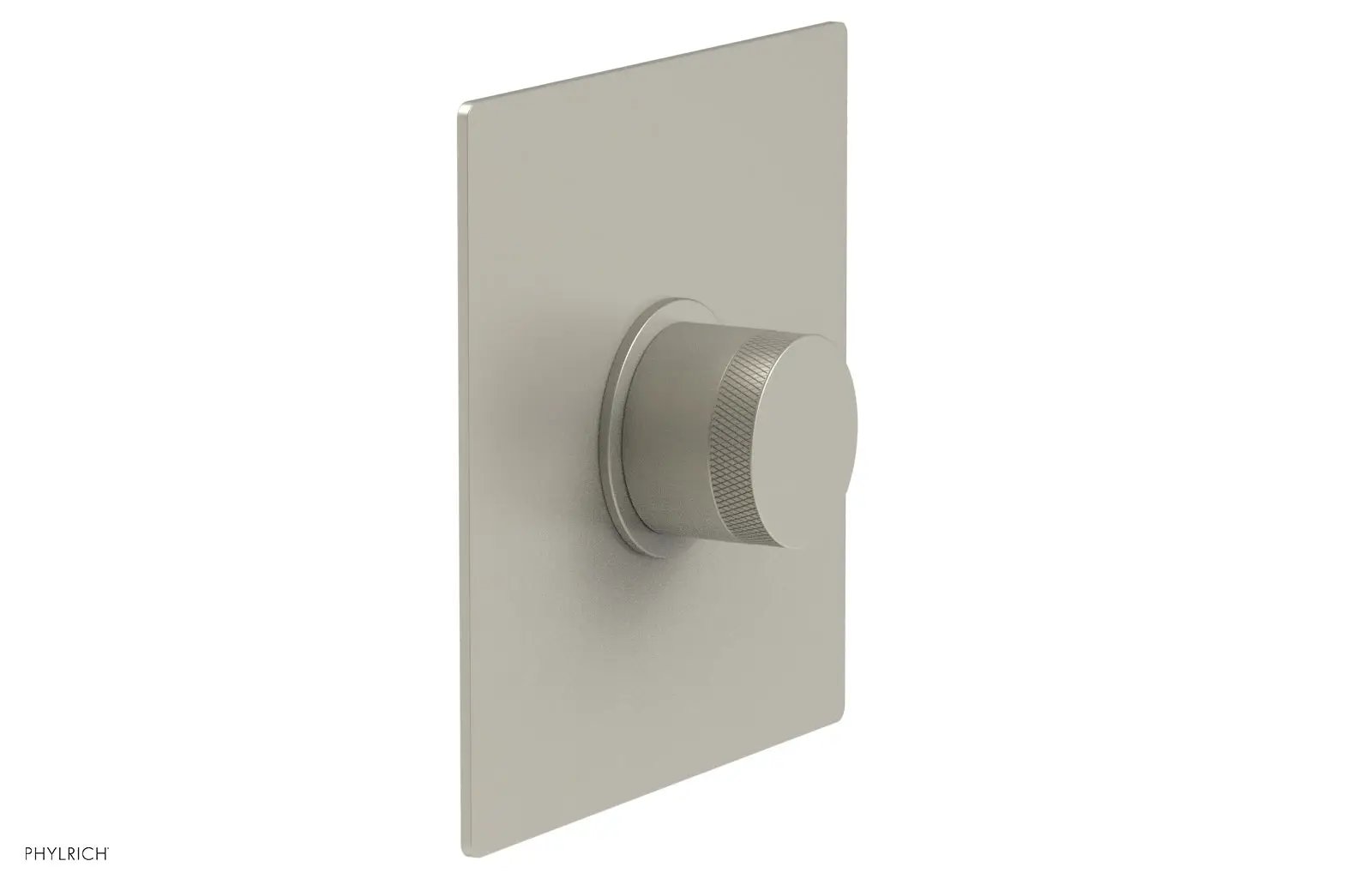 Phylrich BASIC II 3/4" Thermostatic Square Shower Trim, Knurled Handle by Phylrich