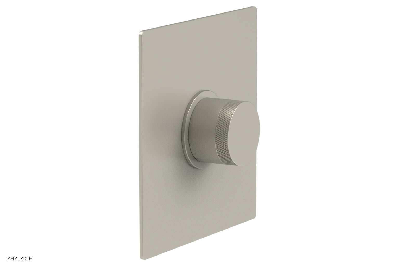 Phylrich BASIC II Pressure Balance Square Shower Plate & Knurled Handle Trim