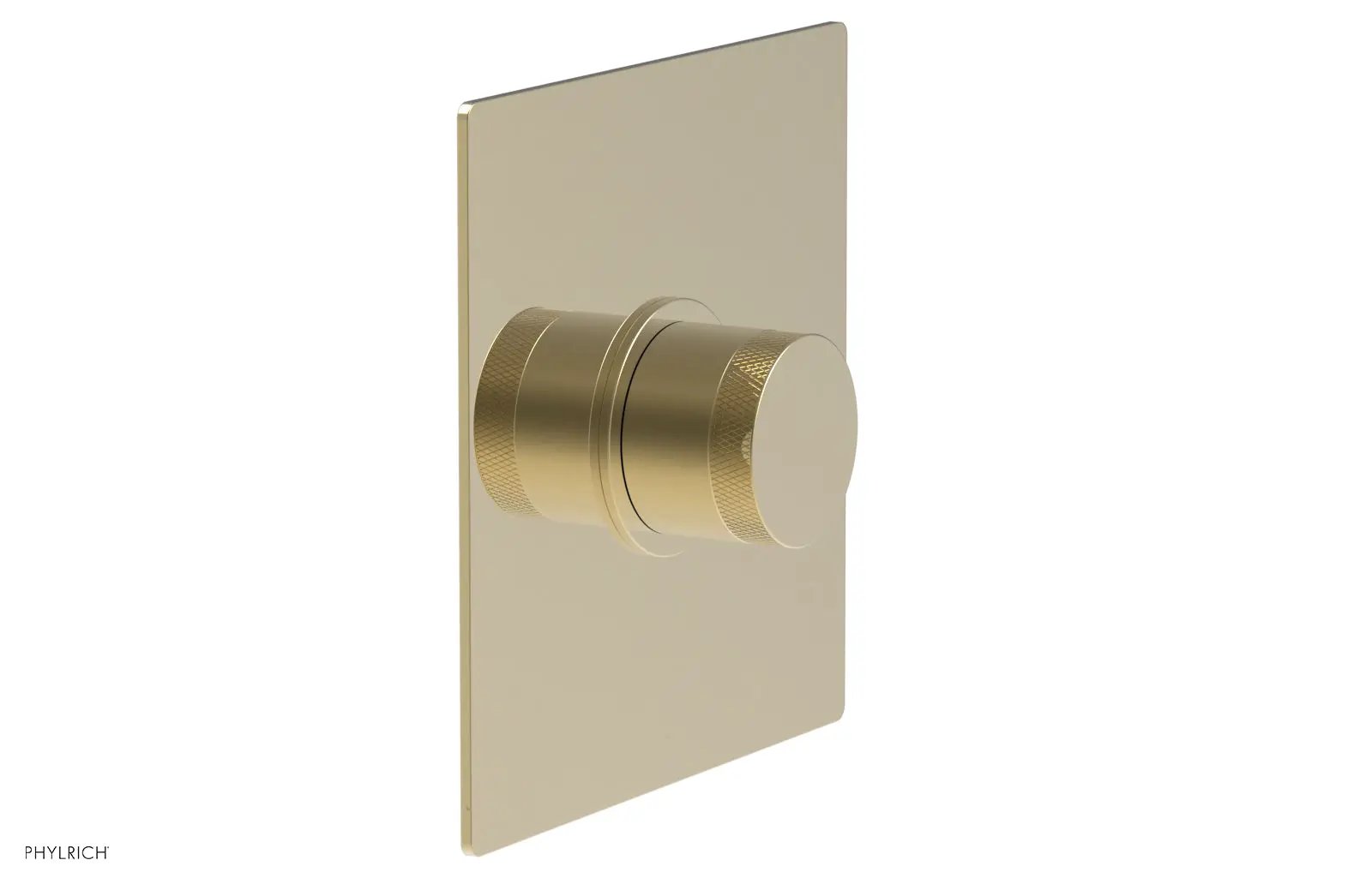 Phylrich BASIC II Pressure Balance Square Shower Plate & Knurled Handle Trim by Phylrich