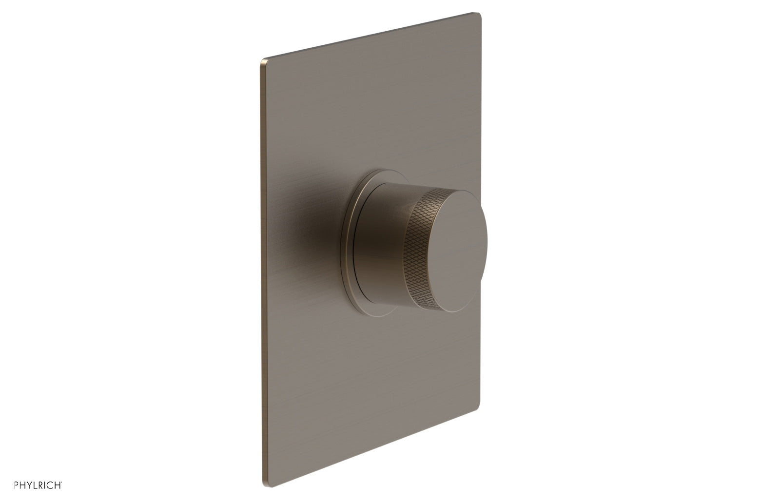 Phylrich BASIC II Pressure Balance Square Shower Plate & Knurled Handle Trim