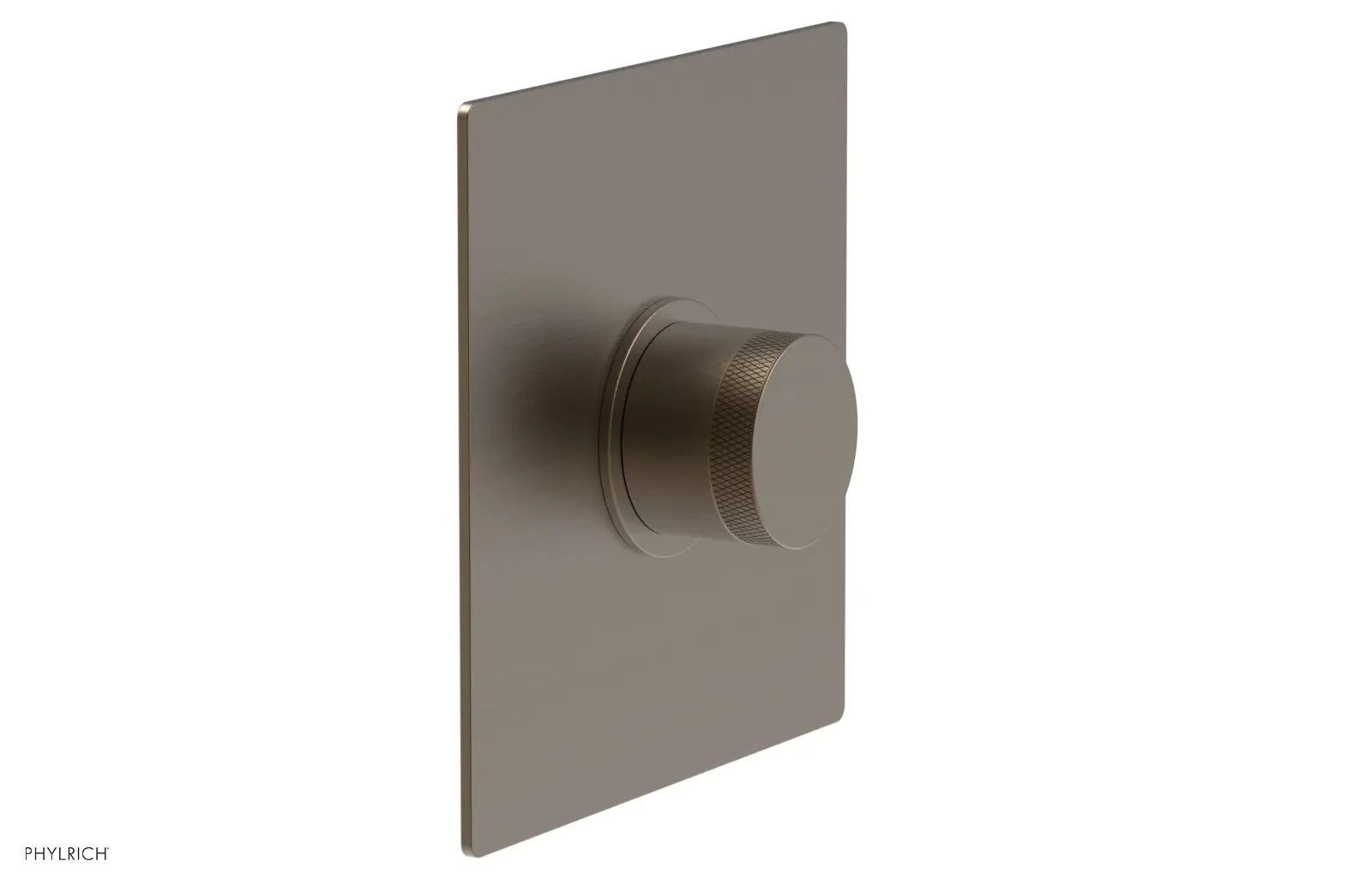 Phylrich BASIC II Pressure Balance Square Shower Plate & Knurled Handle Trim by Phylrich