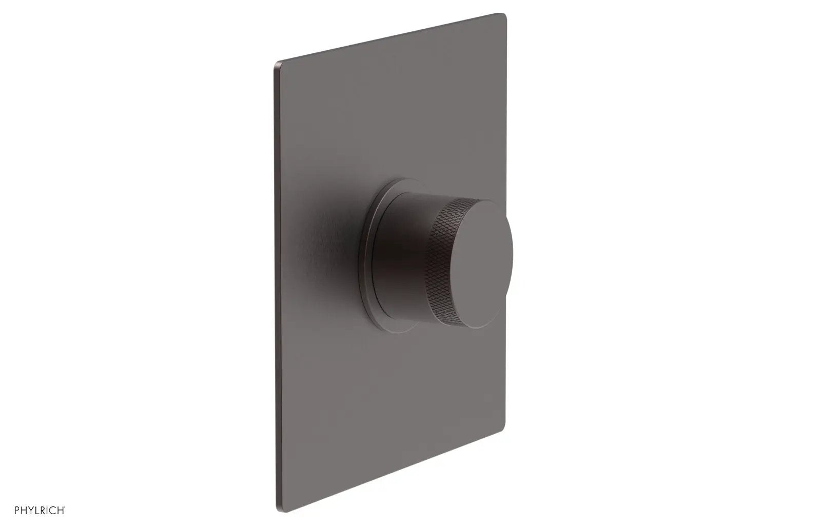 Phylrich BASIC II Pressure Balance Square Shower Plate & Knurled Handle Trim by Phylrich