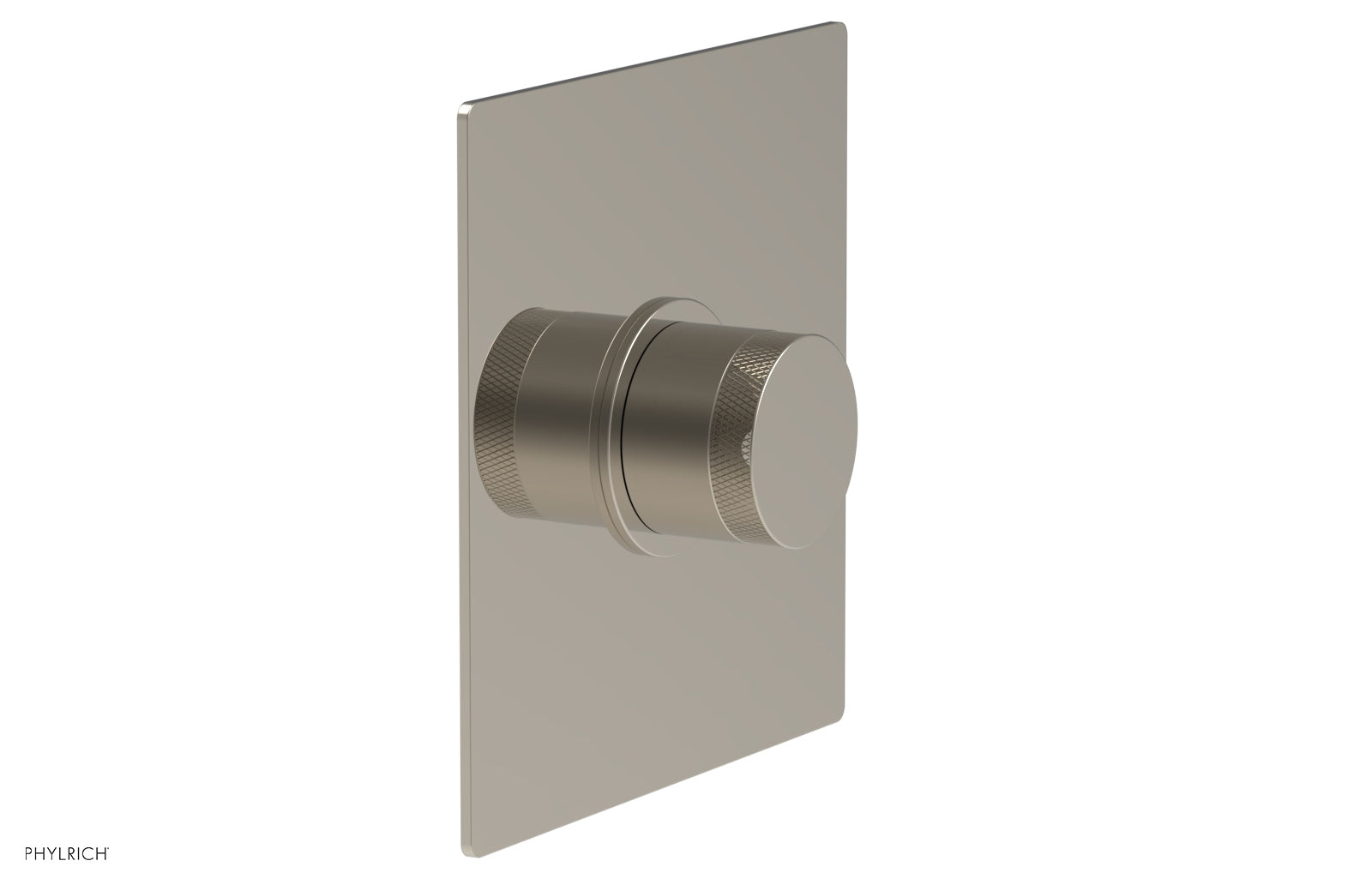 Phylrich BASIC II Pressure Balance Square Shower Plate & Knurled Handle Trim