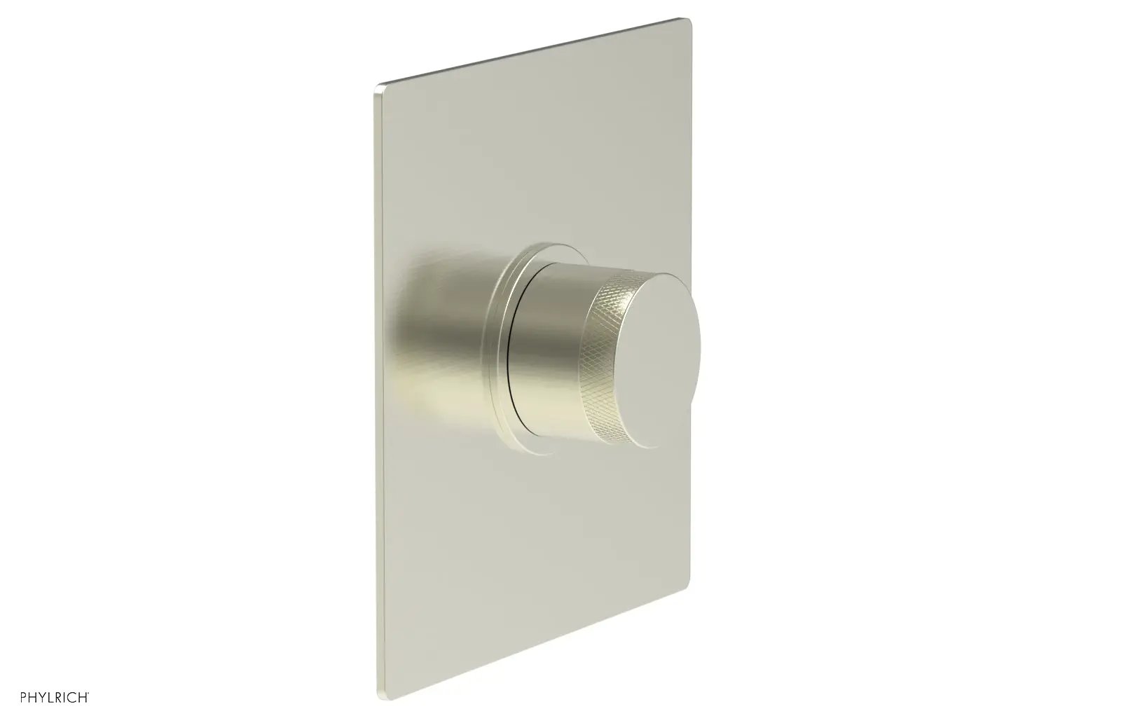 Phylrich BASIC II 3/4" Thermostatic Square Shower Trim, Knurled Handle by Phylrich