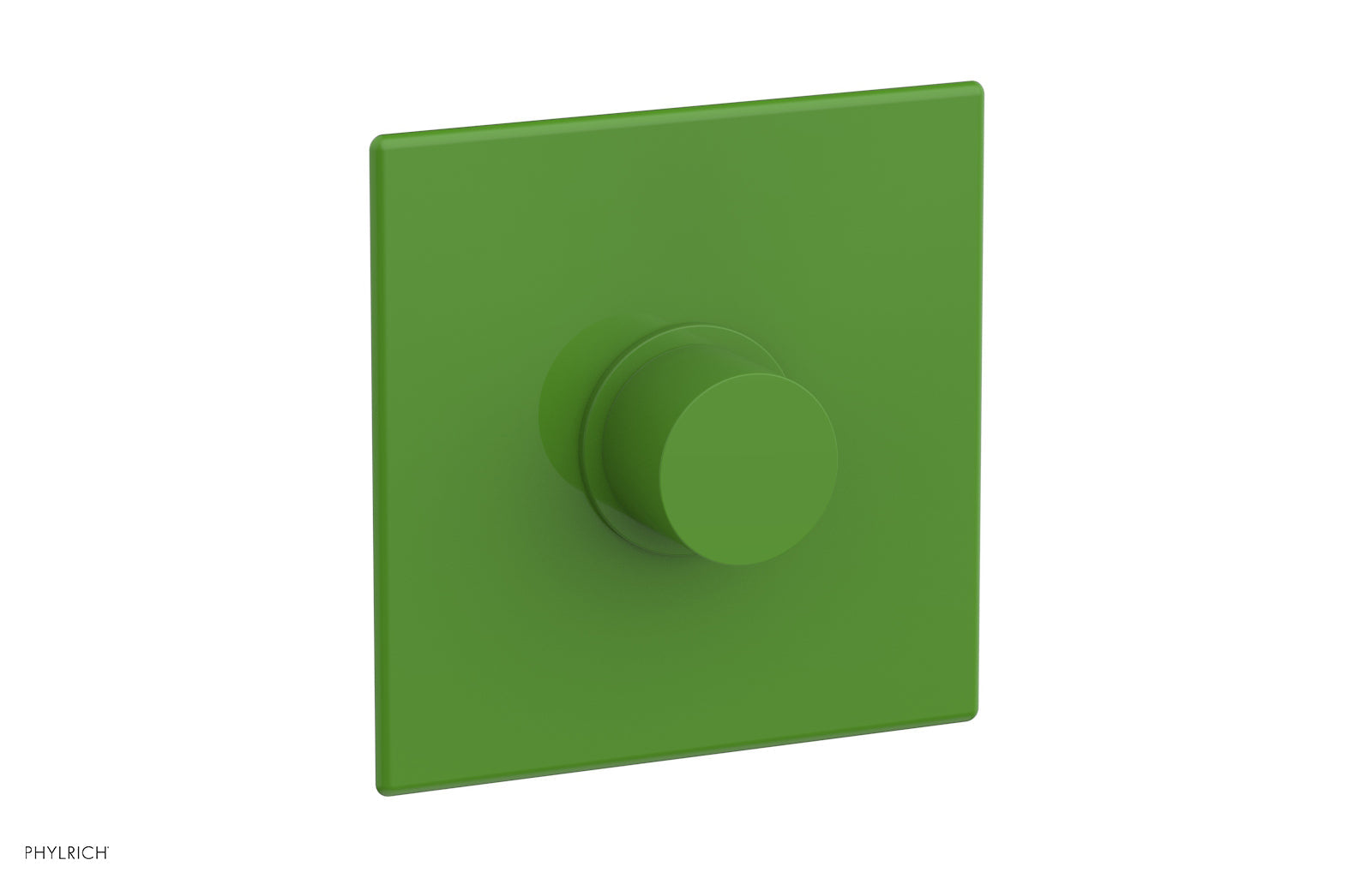 Phylrich BASIC II 3/4" Thermostatic Square Shower Trim, Smooth Handle