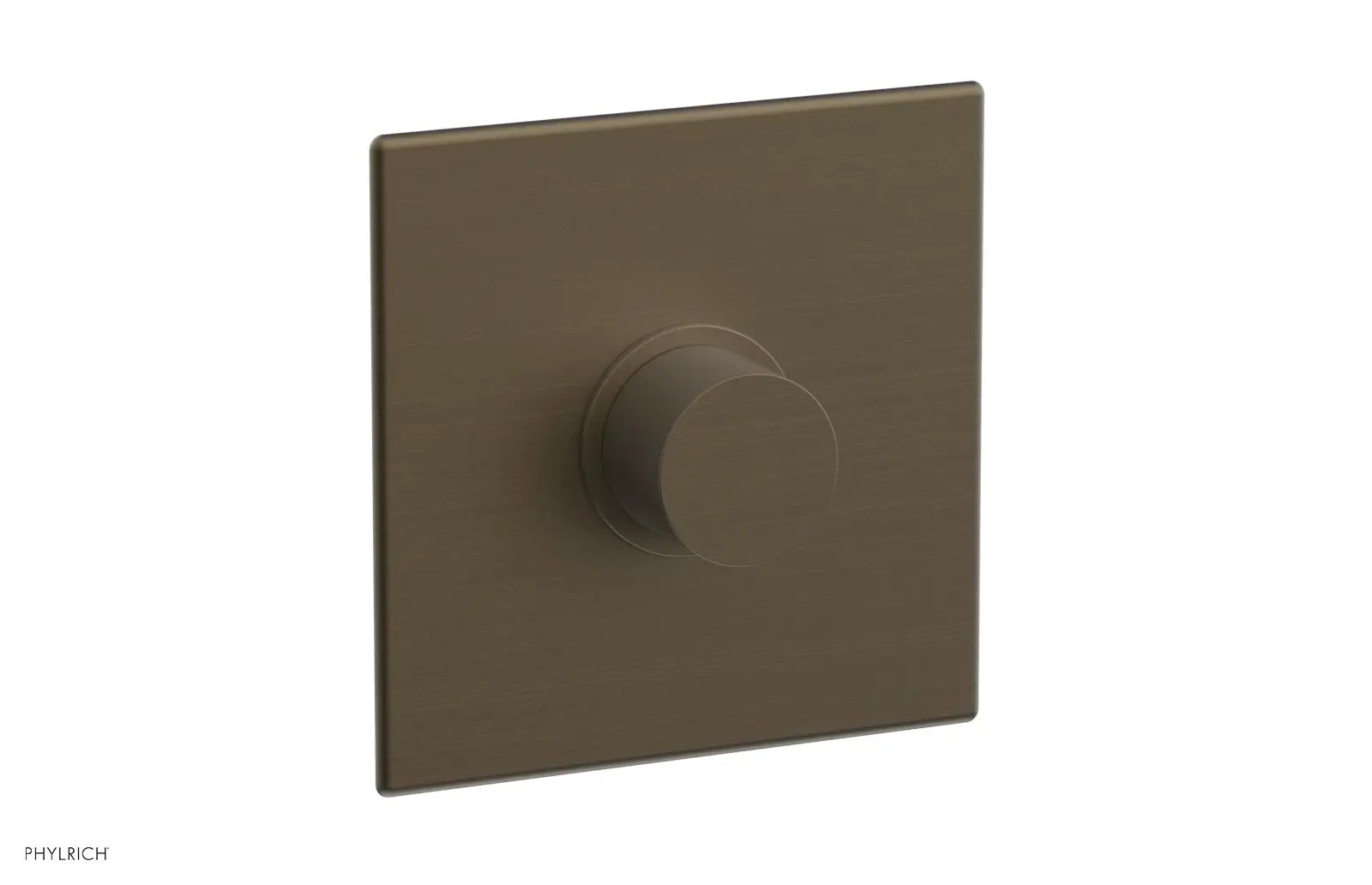 Phylrich BASIC II Pressure Balance Square Shower Plate & Smooth Handle Trim by Phylrich