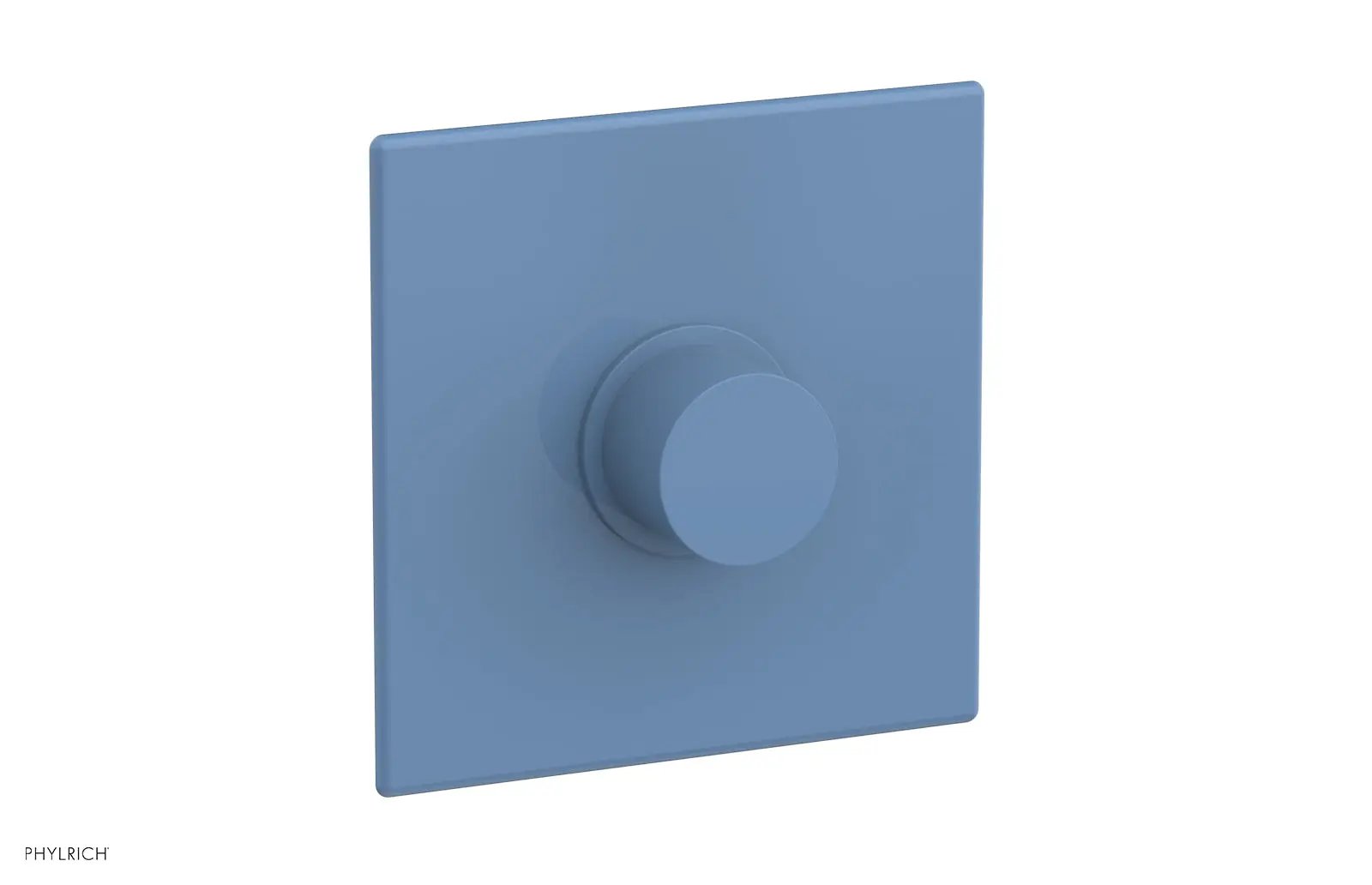 Phylrich BASIC II 1/2" Mini Thermostatic Square Shower Trim Smooth Handle by Phylrich