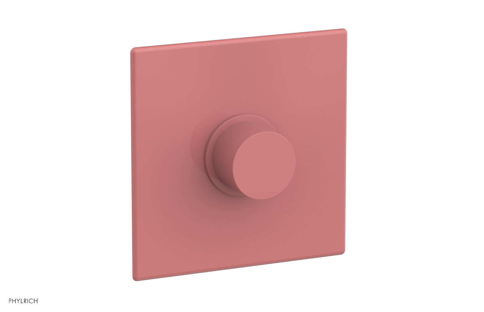 Phylrich BASIC II 3/4" Thermostatic Square Shower Trim, Smooth Handle